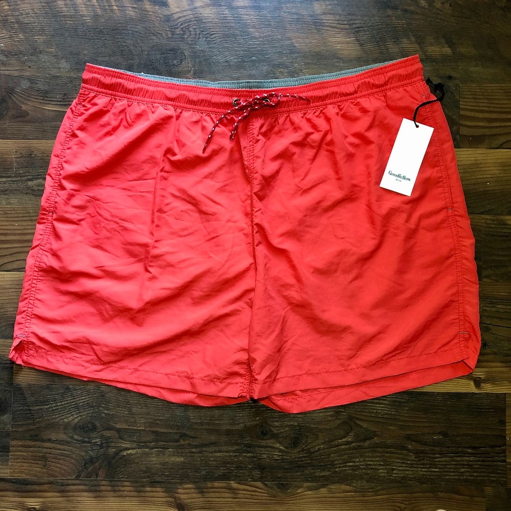 Goodfellow & Co Red Swim Shorts NWT